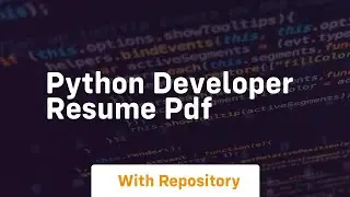 python developer resume pdf