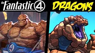 What if The FANTASTIC FOUR Were DRAGONS?! (Lore & Speedpaint)