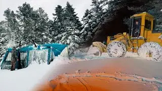 DAĞDA MAHSUR KALDIK SOBALI SICAK ÇADIR KAMPI