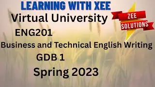 ENG201 GDB spring 2023 virtual University of Pakistan