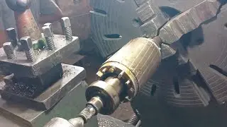motor rotor shaft gear seat manufacturing on lathe machine #lathe #work #cnc #manufacturing #viral