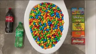 Will it Flush? Pepsi, Mentos, M&M's, Sprite, Candy