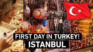 ISTANBUL CITY VLOG TURKEY TRAVEL | First day in TURKEY! 🇹🇷 Grand Bazaar