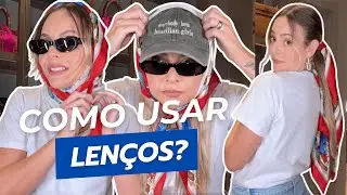 10 maneiras ESTILOSAS de usar LENÇOS! - Estilo camponesa, com boné, bandana e mais | Layla Monteiro