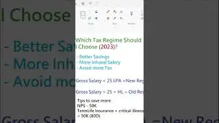 Which Tax Regime Should Choose in 2023🔥 | More Inhand Salary😍 | Pay Less Tax👌
