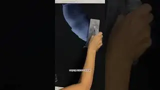 МАСТЕР-КЛАСС ПО НАНЕСЕНИЮ ТРАФАРЕТА АКАЦУКИ ИЗ ДЕКОРАТИВНОЙ ШТУКАТУРКИ ЧАСТЬ1 #аниме #наруто #shorts