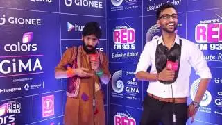 GIMA AWARDS 2016 Red Carpet - Shashi Suman with KaanPhaad Abhilash