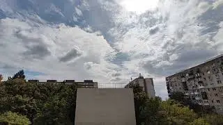 Clouds on timelapse