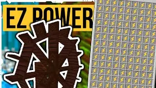 Easy Power with Water Wheels! | Immersive Engineering (Modded Minecraft)