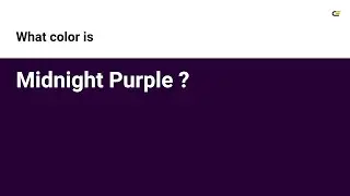Midnight Purple color 