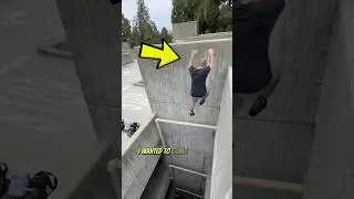 PARKOUR DOWN 4 FLOORS! 😱