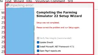 Pc Fix Unpacking error Setup was not completed Please correct the problem and run setup again issue