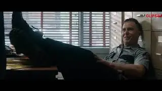 HAND ME YOUR GUN AND YOUR BADGE SCENE |  Three Billboards Outside Ebbing, Missouri 2017