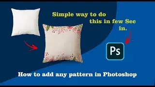 How to add any kind of pattern in your product photos in Photoshop