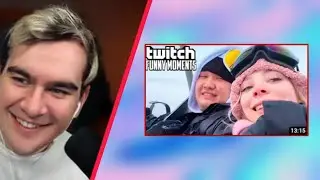 БРАТИШКИН СМОТРИТ：  Топ клипы с Twitch | Cемейная горнолыжка