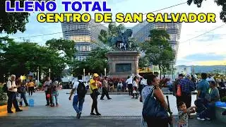 ASI DE LLENO PASA EL CENTRO HISTÓRICO DE SAN SALVADOR. #elsalvador