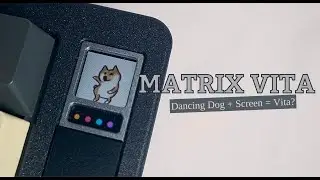 Keyboard With A Screen !? MATRIX VITA Build & Typing Sound | Creamsicle Switches & GMK Carbon Keycap