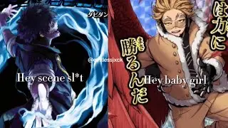 ITS THEM GUYS!! || hey baby x hands up! || dabihawks || Dabi & hawks edit
