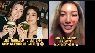 LingOrm always talk every night!😏🙊 #ormkornnaphat #linglingkwong #lingorm