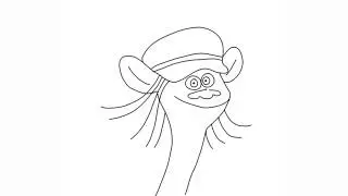 Trolls World Tour. Cooper.  Тролли. Мировой тур. Купер. How to draw a easy? (Как нарисовать просто?)