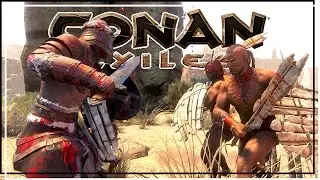 ★ Conan Exiles single player gameplay -- Ep 2 -- Set religion let's play and random smashing