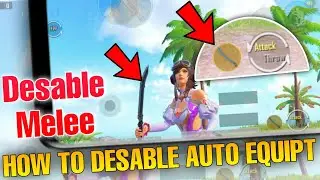✅How to Disable Auto Equip melee weapons in bgmi 2.7 update // desable auto equipt melee