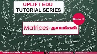 Matrices | Grade 11 | Mathematics | தாயங்கள் | தரம் 11 | கணிதம்
