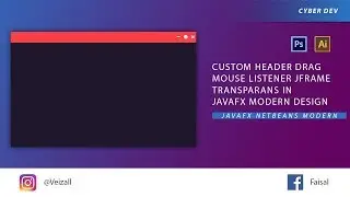 Netbeans Java FX Drag Mouse Header Bar If Jframe Transparans