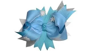 Frozen Elsa Snow Queen Inspired Hair Bow