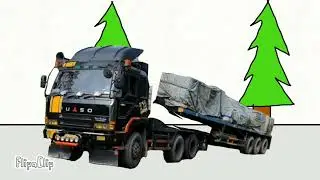 TRUK JOGET - MOBIL TRUCK TRAILER DANCE LUCU VERSI ANIMASI | Abang Truk