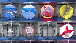 Trans-Round LED Video Display P3.9/7.8 , 5000 Nits