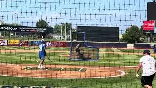 Browns Cam Mitchell Home Run Derby Greg Newsome Softball Game
