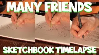 Cartoon Character Timelapse Drawing Video