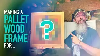Pallet Wood Frame For A Special Piece of Art