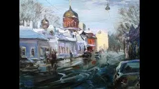 Гололед и все его прелести на картинах художников