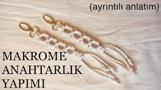 MAKROME ANAHTARLIK YAPIMI | MACRAME KEYCHAIN TUTORIAL