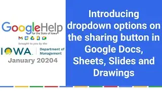 Introducing dropdown options on the sharing button in Google Docs, Sheets, Slides and Drawings