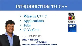 C++ PART 01 - INTRODUCTION TO C++ || C++ INTRODUCTION || C++ PROGRAMING ||