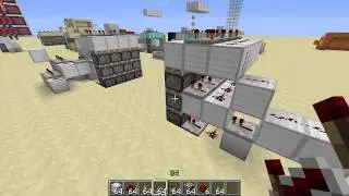 Minecraft механизмы - [сдвиг блока на 3 вверх]