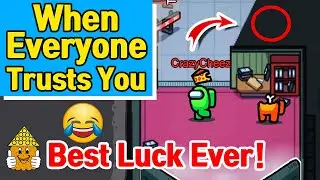 Among Us Luckiest Impostor Ever - When everyone trusts you 😂