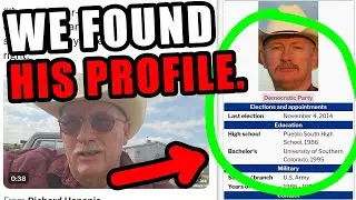 We ended up finding his profile LOL. He's a liar.