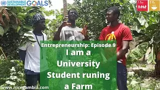 I am a university student and also running my own farm | Business in The Gambia | Entrepreneur pt 9