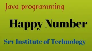 Check whether a number is Happy Number in JAVA |  Happy Number | Java Online Training
