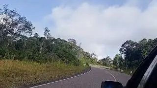 The way go on Bokor Mountain