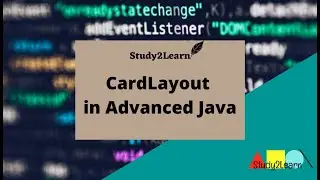 CardLayout in Advanced Java|MCQs on CardLayout in Advanced java