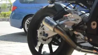 BMW S1000RR HP4 CR Exhust 原音檔 Taiwan AJ MOTORSPORTS