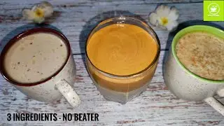 3 Types of Coffee without beater | Cappuccino ,Dalgona Coffee ,Instant Hot Coffee by Dipa's Kitchen