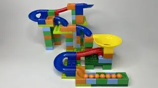 Marble run race, colourful marbles, Marble Run easy fun