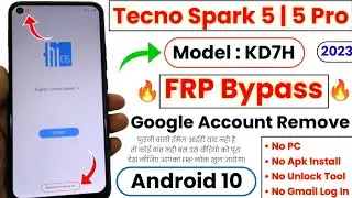 Tecno Spark 5 FRP Bypass | KD7H FRP Bypass | Android 10 | Tecno Spark 5 Pro FRP Bypass 2023