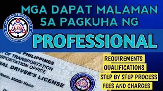 Paano Kumuha ng Professional Driver's License | Non-Professional to Professional Driver's License